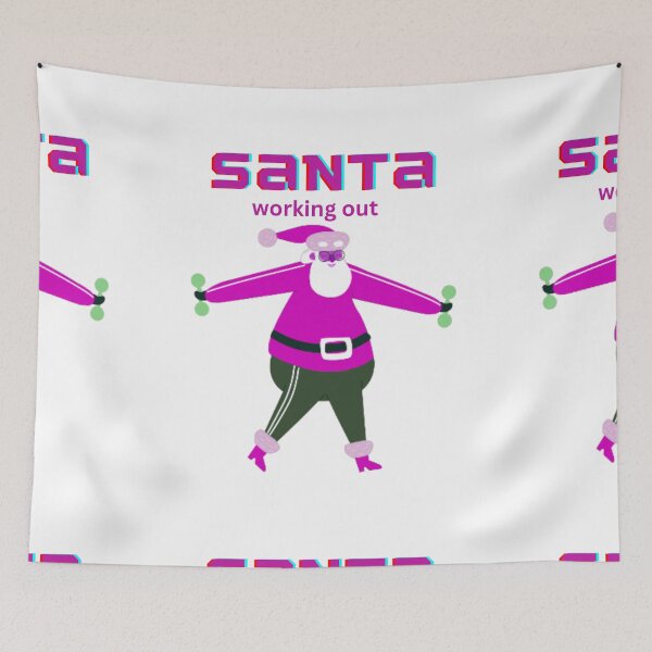 Item preview,     SANTA IS WORKING OUT designed and sold by marie1919.