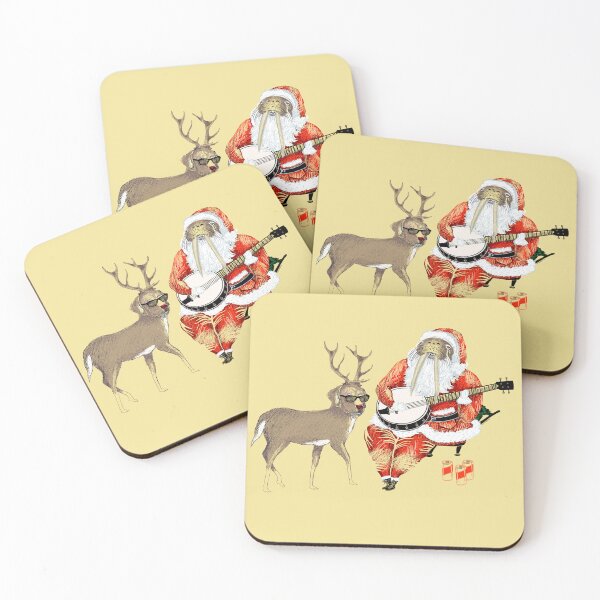 Item preview, Christmas Bluegrass by Santa and his dog, full colour designed and sold by Lisa Rotenberg.