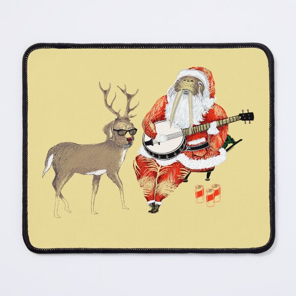 Item preview, Christmas Bluegrass by Santa and his dog, full colour designed and sold by Lisa Rotenberg.