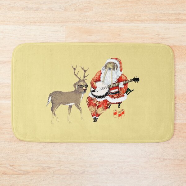 Item preview, Christmas Bluegrass by Santa and his dog, full colour designed and sold by Lisa Rotenberg.
