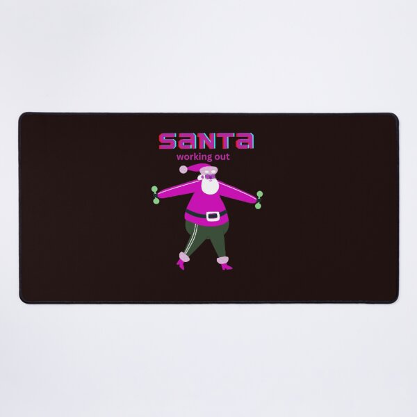 Item preview, PINK SANTA IS WORKING OUT designed and sold by marie1919.