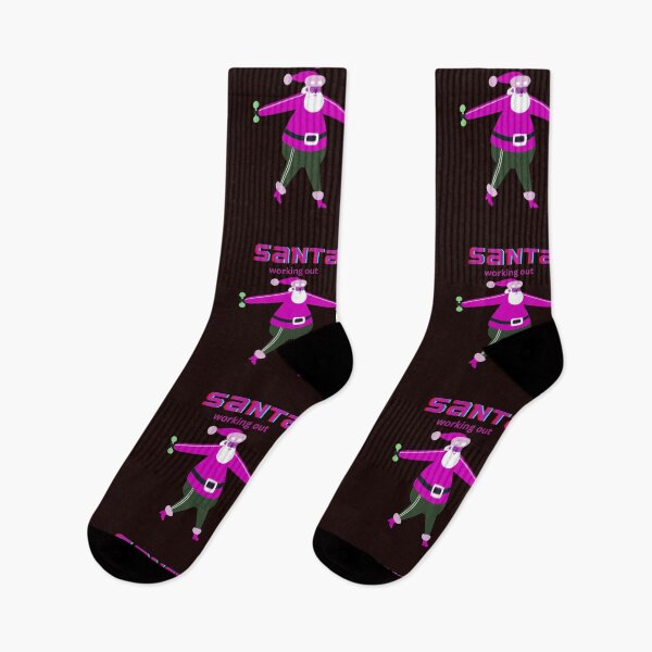 Item preview, PINK  SANTA IS WORKING OUT designed and sold by marie1919.
