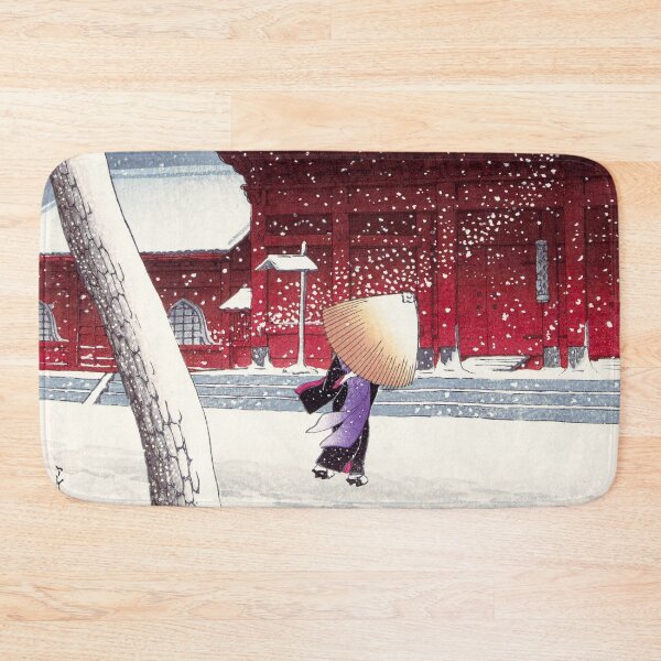 Item preview, Japanese Winter Woodblock Print designed and sold by publicremix.