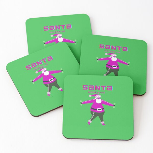 Item preview,  PINK  SANTA IS WORKING OUT designed and sold by marie1919.