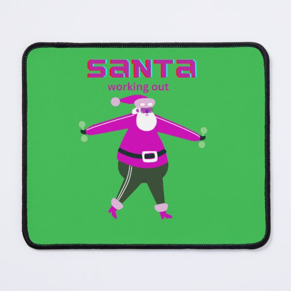 Item preview, PINK SANTA IS WORKING OUT designed and sold by marie1919.