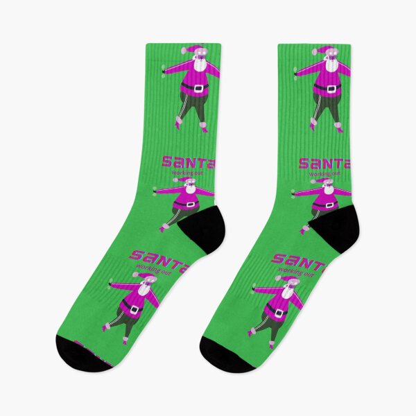 Item preview,  PINK  SANTA IS WORKING OUT designed and sold by marie1919.