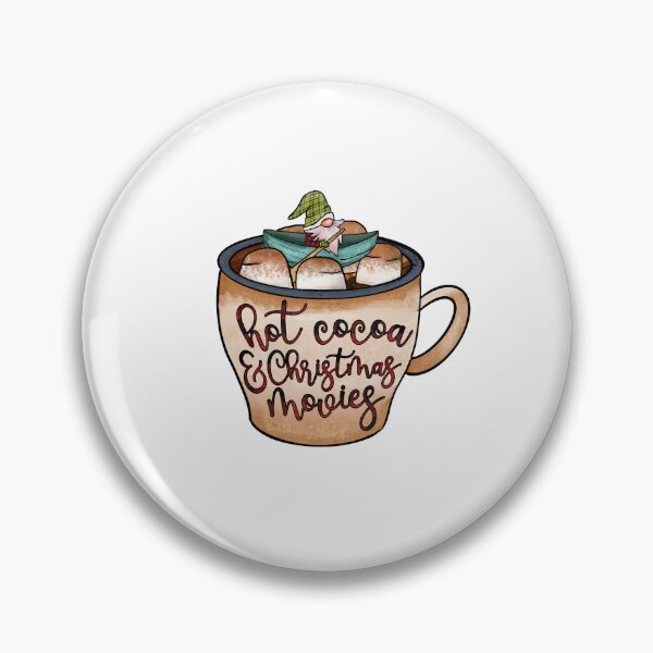 Item preview, Hot Cocoa And Christmas Movies Hot Chocolate Mug with Swimming Gnome designed and sold by OrnamentallyYou.