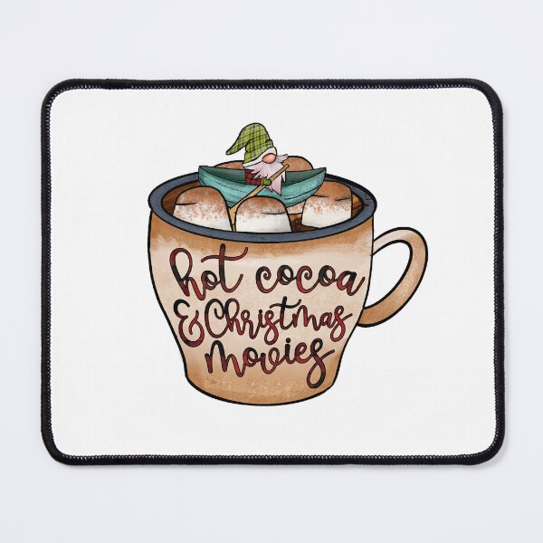 Item preview, Hot Cocoa And Christmas Movies Hot Chocolate Mug with Swimming Gnome designed and sold by OrnamentallyYou.