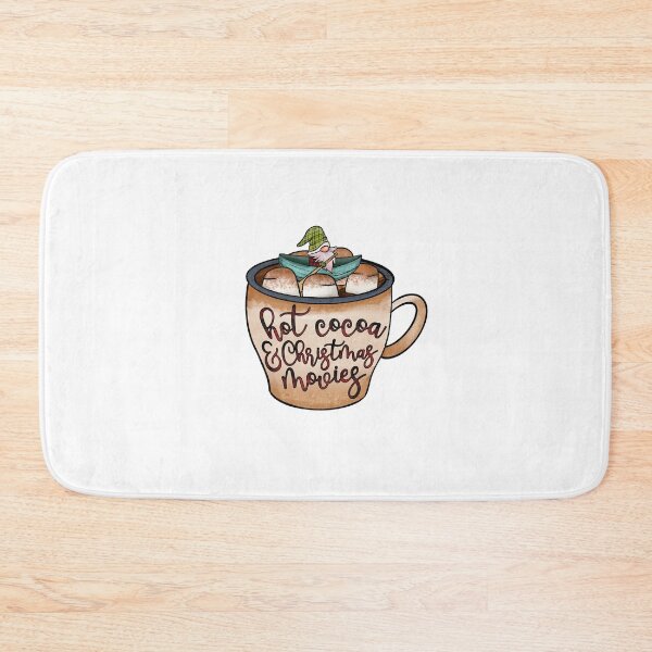 Item preview, Hot Cocoa And Christmas Movies Hot Chocolate Mug with Swimming Gnome designed and sold by OrnamentallyYou.