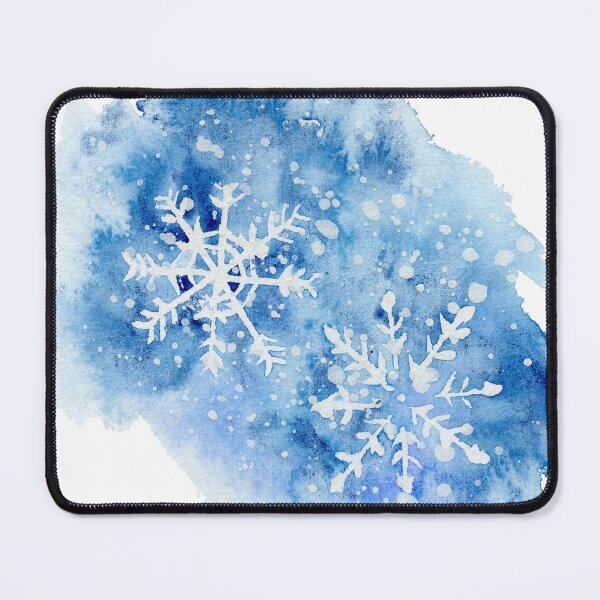 Item preview, Watercolor blue snowflake designed and sold by alisonsadler.