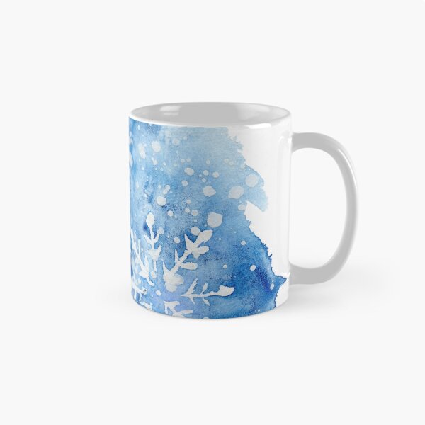 Item preview, Watercolor blue snowflake designed and sold by alisonsadler.