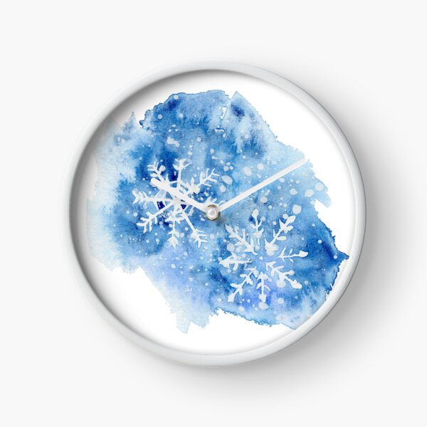 Item preview, Watercolor blue snowflake designed and sold by alisonsadler.