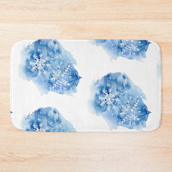 Item preview, Watercolor blue snowflake designed and sold by alisonsadler.