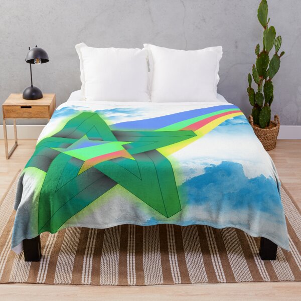 Item preview, The star that comes out of the rainbow from the clouds designed and sold by Bigrow.