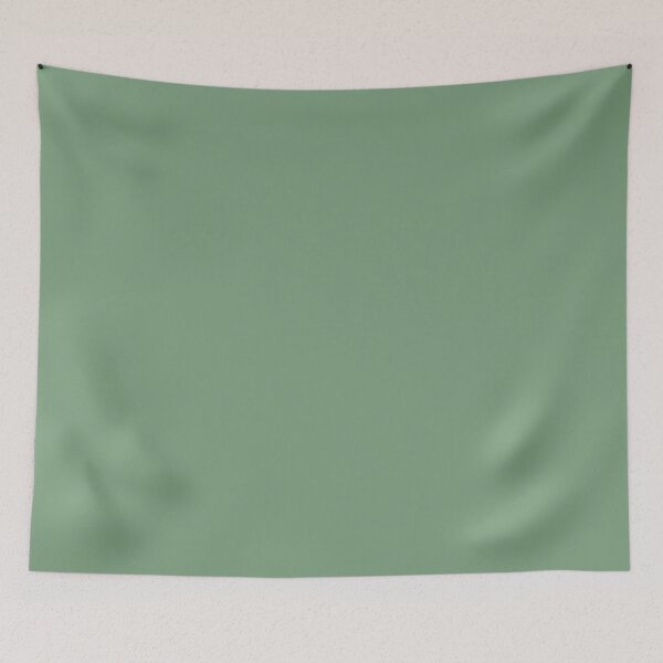 Item preview, Dusty Mineral Green solid colour designed and sold by coverinlove.