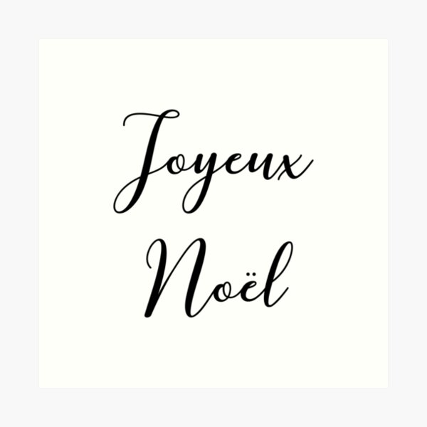 Joyeux Noël Art Print