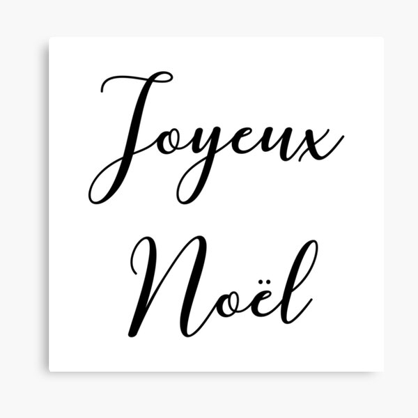 Joyeux Noël Canvas Print