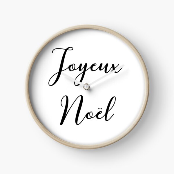 Joyeux Noël Clock