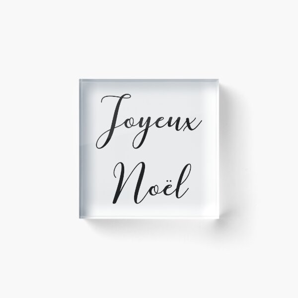 Joyeux Noël Acrylic Block