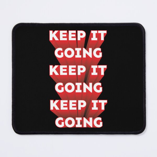 Item preview, Keep It Going repeated 3D text red white designed and sold by hockeng.