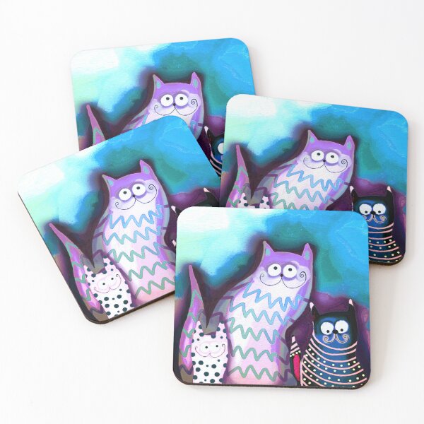 Item preview, Cat Folk Art  designed and sold by Elaine Manley.