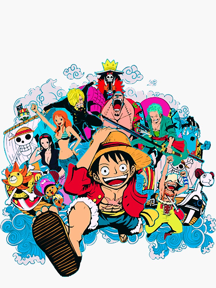 "One piece Crew sticker" Sticker for Sale by IvaWilderman Redbubble