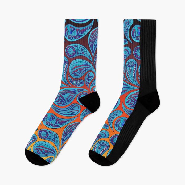 Item preview, Native American Inspired Paisley Pattern Digital Painting By Kasey Dutton designed and sold by Caummon Thread.