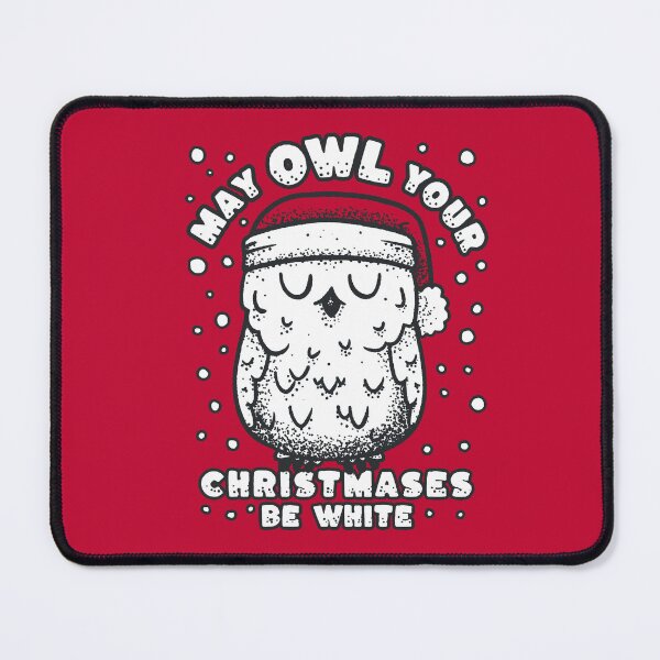 Item preview, Owl Christmas - May Owl Your Christmases Be White - Snowy Owl designed and sold by abowersock.