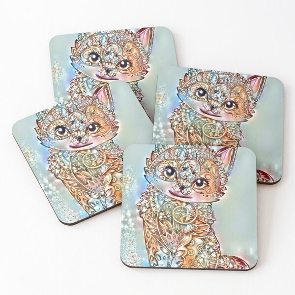 Item preview, Fancy Jewelled Cat  designed and sold by Elaine Manley.