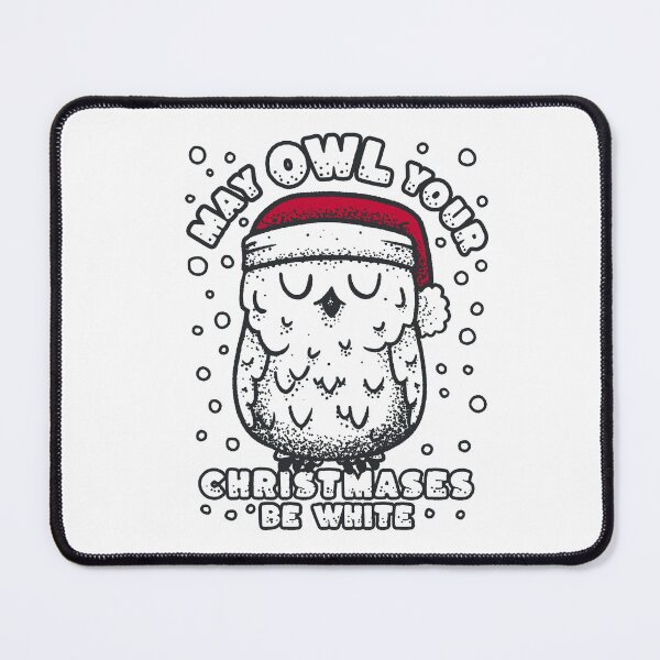 Item preview, Christmas Owl - May Owl Your Christmases Be White - Snowy Owl designed and sold by abowersock.
