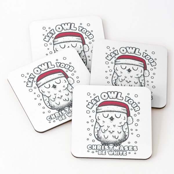 Item preview, Christmas Owl - May Owl Your Christmases Be White - Snowy Owl designed and sold by abowersock.