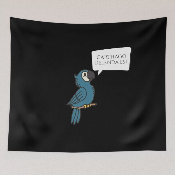 Item preview, Carthago Delenda Est - Ancient Rome - Latin Quote - Talking Parrot designed and sold by Styrman.
