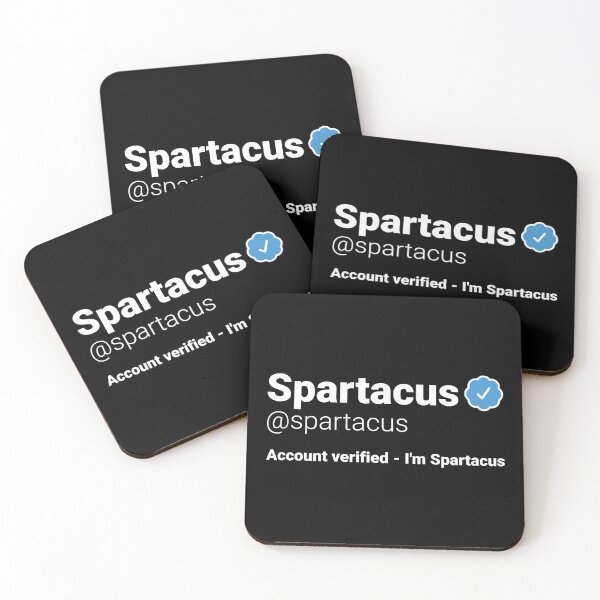Item preview, I'm Spartacus - Parody Social Network Account Name with a Blue Verified Badge designed and sold by robimerch.
