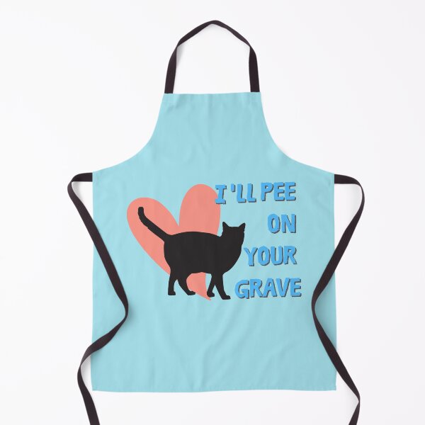 Item preview, I'll Pee on Your Grave - mean cat designed and sold by MerchFever.