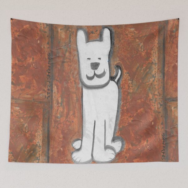 Item preview, White dog - 1 designed and sold by walterfest.
