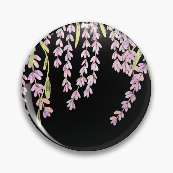Item preview, Blooming wisteria vines on black designed and sold by Mermaidssparkle.