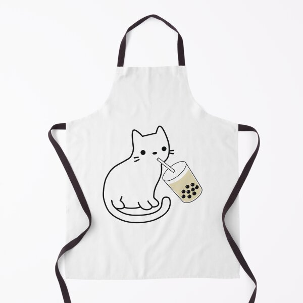 Item preview, Cat Drinking Boba Milk Tea Bobalogy designed and sold by rondelzoddau.