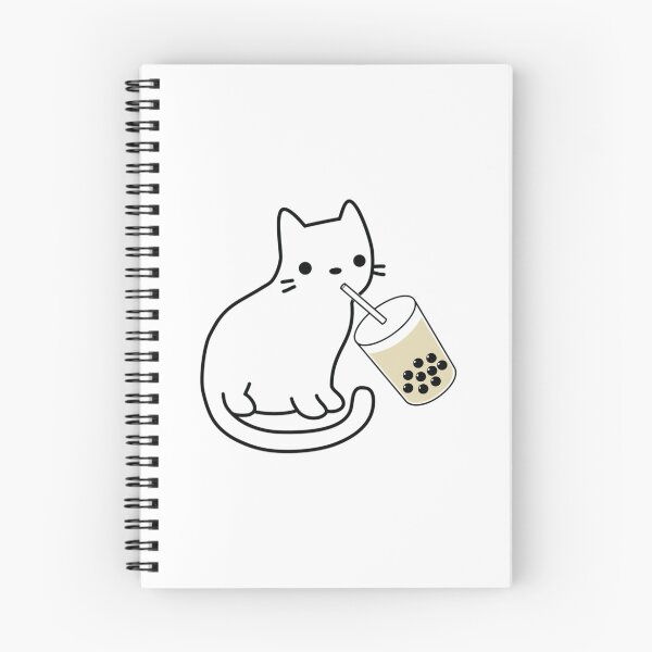 Item preview, Cat Drinking Boba Milk Tea Bobalogy   designed and sold by rondelzoddau.