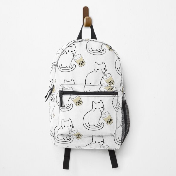 Item preview, Cat Drinking Boba Milk Tea Bobalogy designed and sold by rondelzoddau.