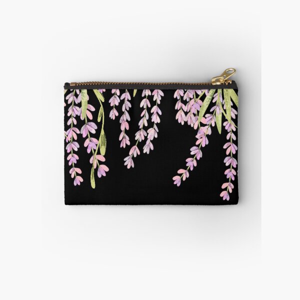 Item preview, Blooming wisteria vines on black designed and sold by Mermaidssparkle.