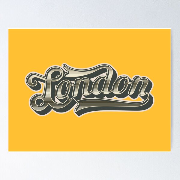 Item preview, London, London vintage lettering, London style designed and sold by Boogosh.