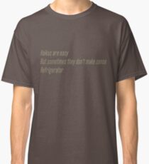 The Flash (Cisco's shirt) - Haikus are easy, but sometimes they don't make sense Refrigerator Classic T-Shirt