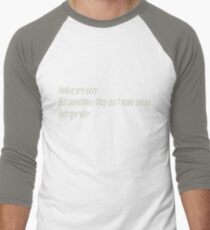 The Flash (Cisco's shirt) - Haikus are easy, but sometimes they don't make sense Refrigerator Men's Baseball ¾ T-Shirt
