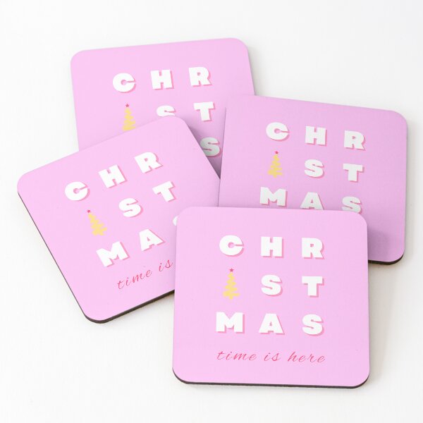 Item preview, Abstract Retro Christmas Pink Holiday Decor Preppy Modern  designed and sold by Magic Love Art Print.