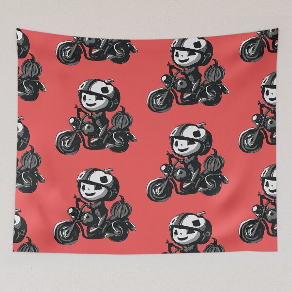 Item preview, Pumpkin Motorcyclist designed and sold by ART3M1S1A.