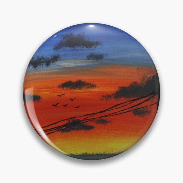 Item preview, Acrylic sunset & telephone wires designed and sold by Jodie Cresswell.