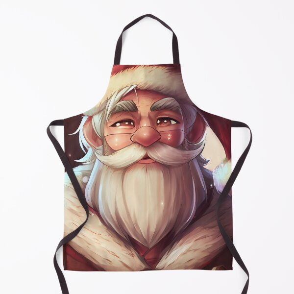 Artikelvorschau, Cartoon Anime Stil Weihnachtsmann Weihnachten Digitale Malerei entworfen und verkauft von CodeAndColors.