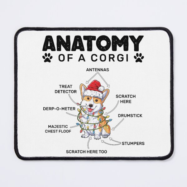 Item preview, Anatomy of a Corgi Christmas Dog Lovers designed and sold by Pexilus.