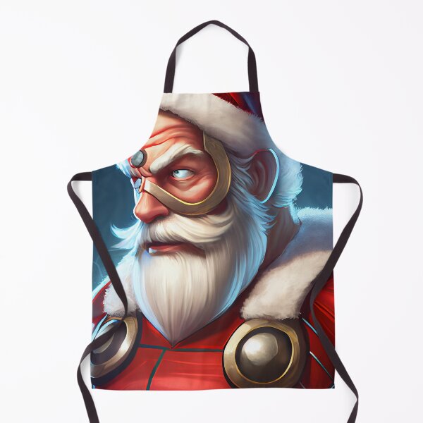 Artikelvorschau, Verwitterte digitale Malerei des Weihnachtsmann-Superhelden Weihnachten entworfen und verkauft von CodeAndColors.