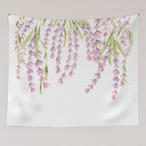 Item preview, Blooming wisteria vines on white designed and sold by Mermaidssparkle.